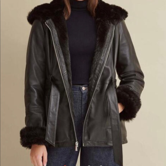 Wilsons Leather Jackets & Blazers - Wilson’s Genevieve Black Leather Coat